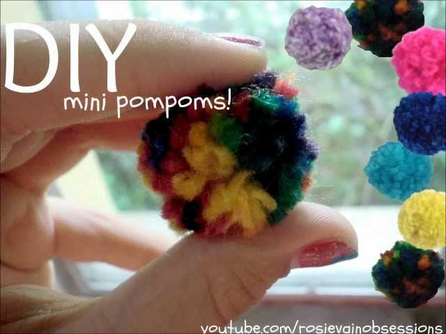 DIY Mini Pompoms! FUN!