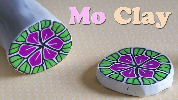 DIY Polymer Clay flower cane - kaleidoscope technique