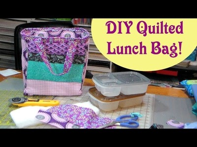 DIY Quilted Reversible Lunch Cooler bag!