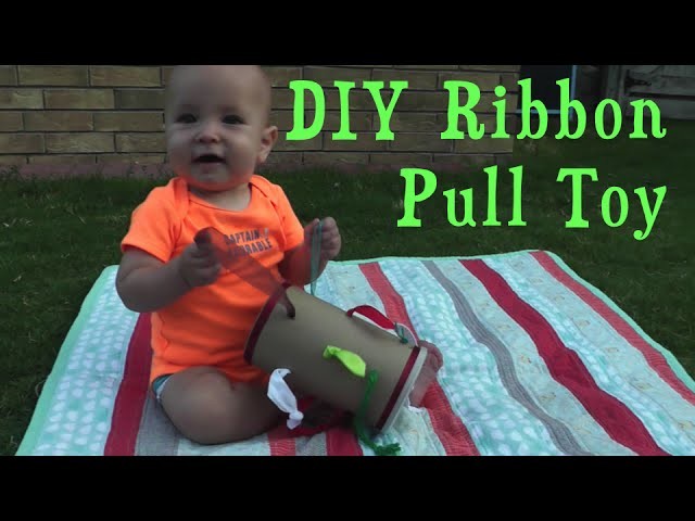 DIY Ribbon Pull Toy for Babies &Toddlers