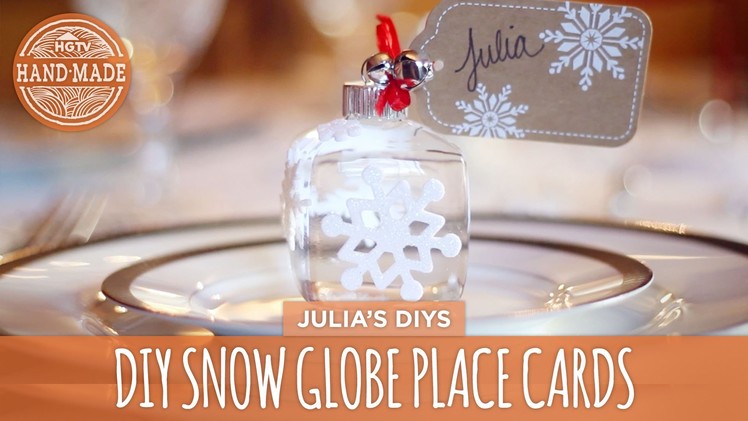 DIY Snow Globe Place Cards - HGTV Handmade
