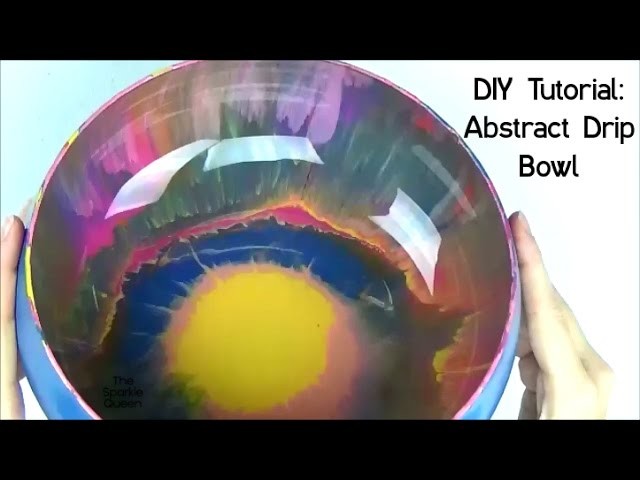 DIY Tutorial: Abstract Modern Drip Bowl
