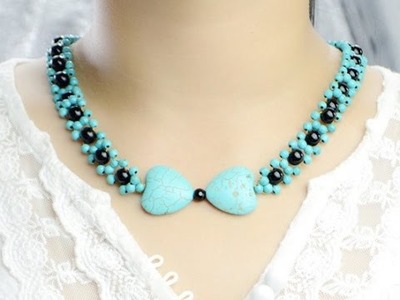 Easy Jewelry Tutorial: Make Turquoise Bead Pendant Necklace