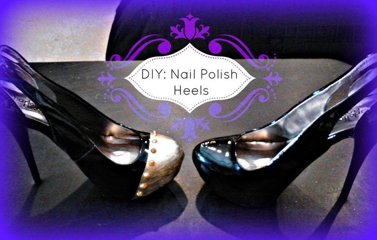 FASHION DIY: Shoe Painting Using Nail Polish! High Heels. 