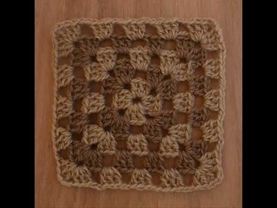 How to Crochet a Granny Square lesson for beginners