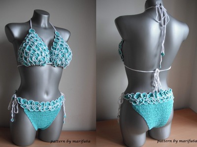 How to crochet bikini swimsuit free pattern video tutorial