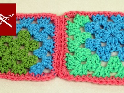 How to Crochet Joining Corner Granny Square Crochet Geek