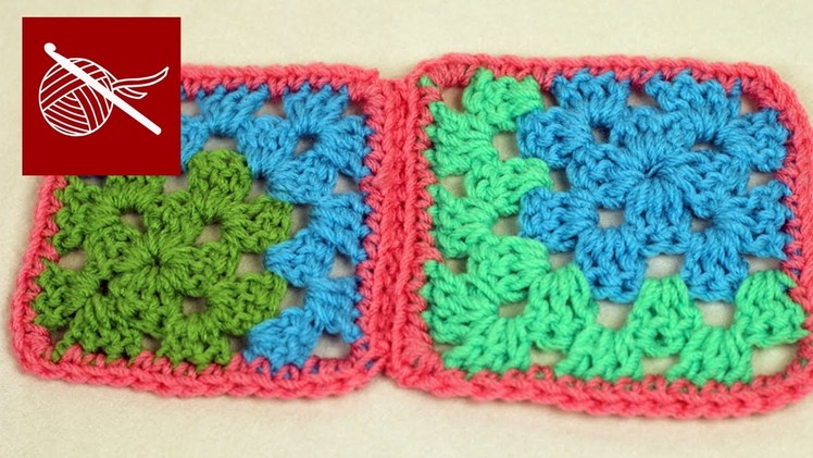 How to Crochet Joining Corner Granny Square Crochet Geek