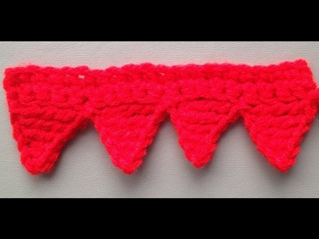 How to Crochet the Edge.Border Stitch Pattern #3 by ThePatterfamily