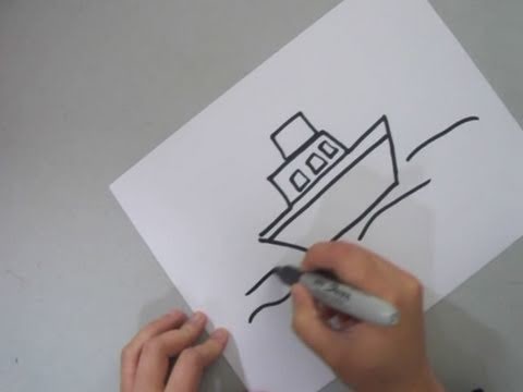 How to draw a tug boat - EP
