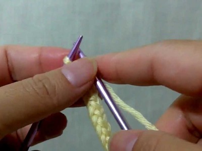 How to knit I-cord with 2 Stitches