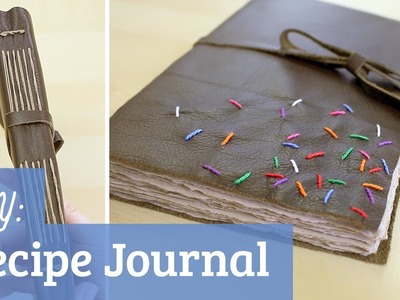 How to Make a Book: Leather Recipe Journal