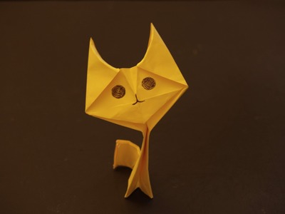 How to make a cool cat origami: instruction| Kitten