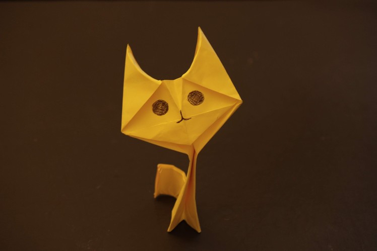 How to make a cool cat origami: instruction| Kitten