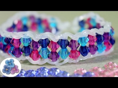 How to make bracelets EASY with beads Rainbow Loom DIY Kawaii Rubber Band Bracelet Mathie