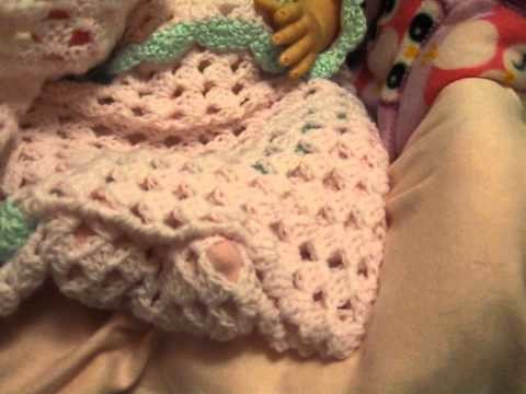 Made a preemie blanket for Ladiebuggiebabie