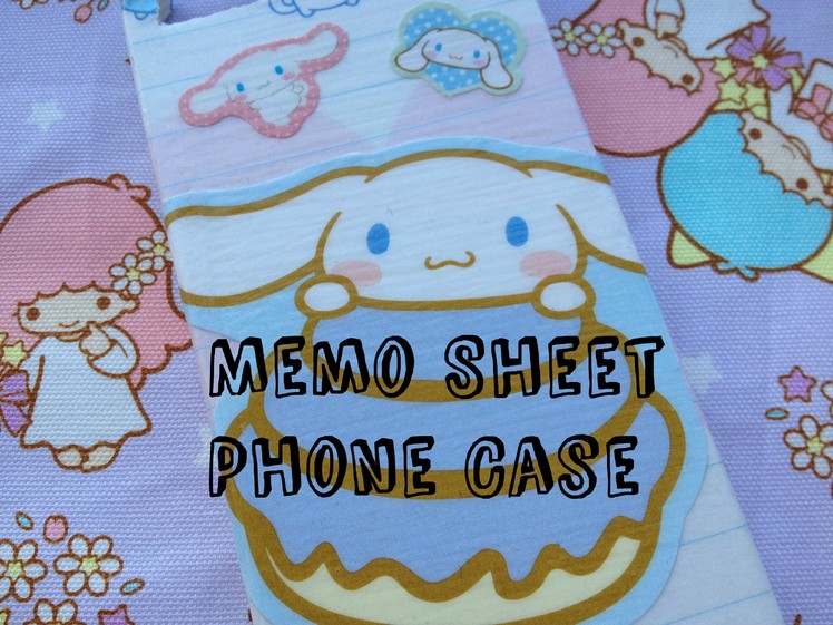 Memo Sheet Phone Case Tutorial ❤ DIY Cute Phone Case