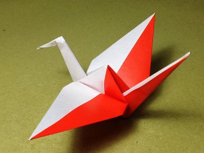 Origami Bird Crane Instructions. Tutorial