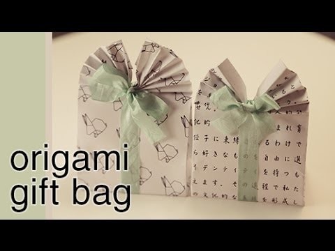 Origami Gift Bag Tutorial