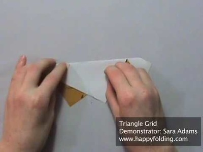 Origami Tessellation Basics: Triangle Grid