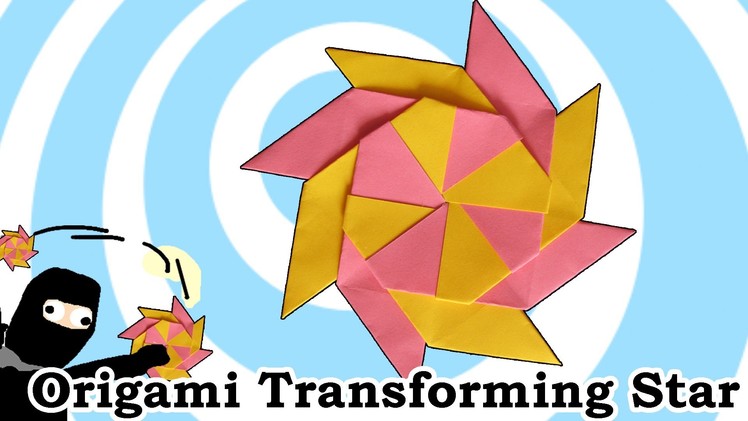 Origami Transforming Ninja Star (8-Pointed)