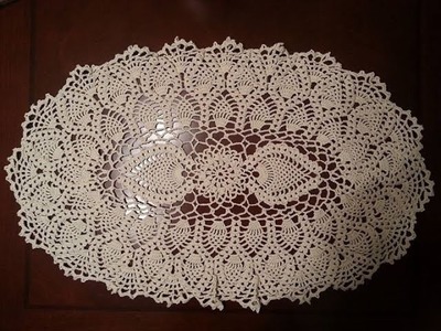 Oval Pineapple Doily Part 9 - Final Part