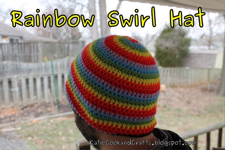 Rainbow Swirl Hat Crochet Tutorial