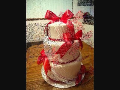 Red Ribbon Cake