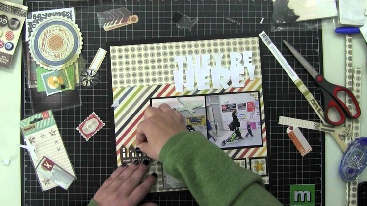 Scrapbook Layout, Process Video, They're Here (2014, Video 1)