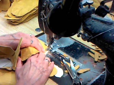 Sewing Leather Palm Work Gloves