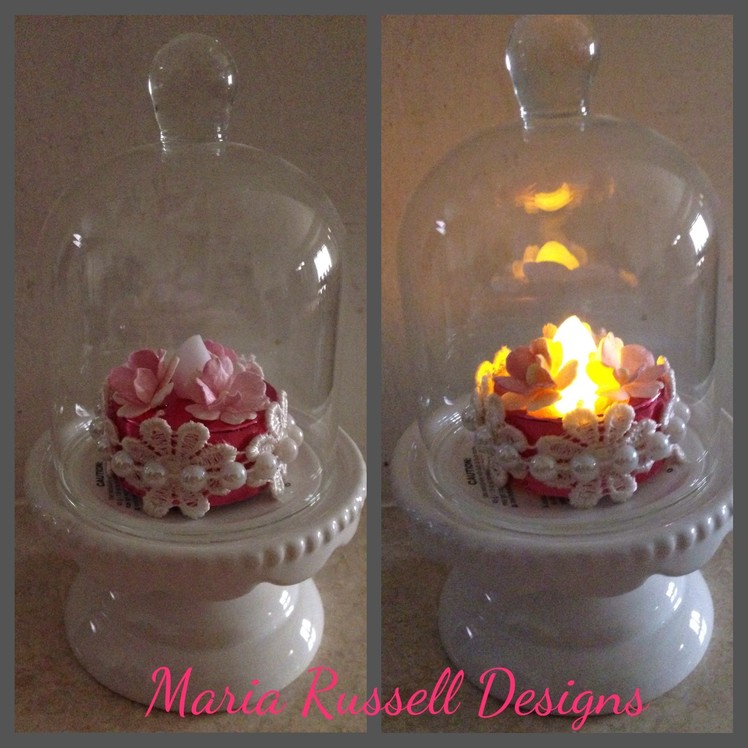 Shabby Chic Projects-Altered Tea Light and Ornament