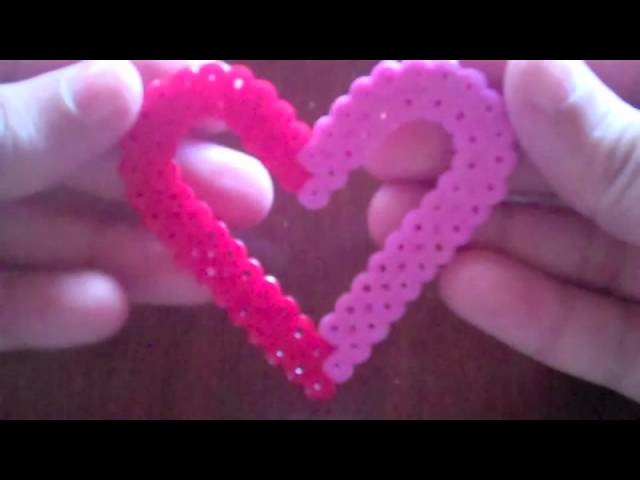 Valentines Day perler bead Heart frame 2