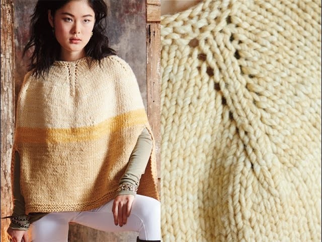 #16 Colorblocked Poncho, Vogue Knitting Fall 2014
