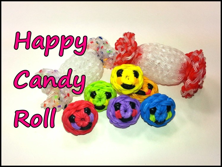 3-D Happy Candy Roll Tutorial by feelinspiffy (Rainbow Loom)