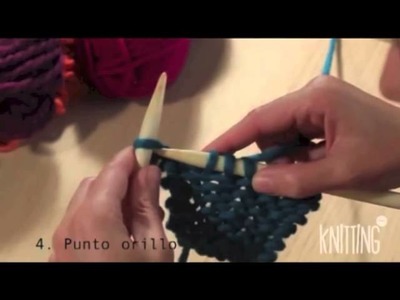 4. How to knit the first and the last stitch of the row. Learn to knit with Knitting Point.