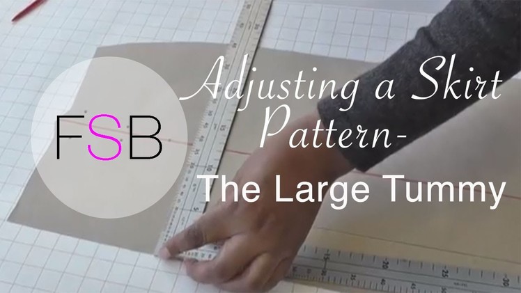 Adjusting a Skirt Pattern: The Large Tummy