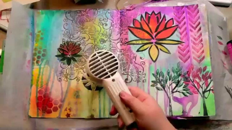 Art Journaling Fast Forward: Lotus Blossom