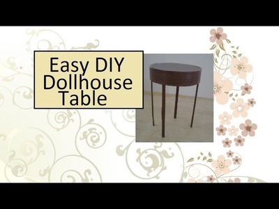 Barbie Table and Chairs: DIY Table Tutorial