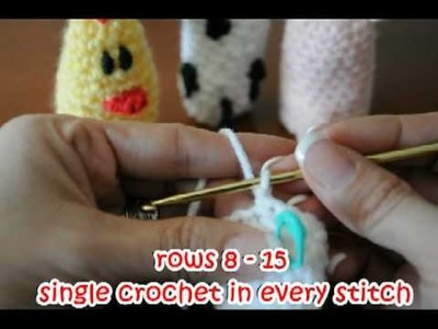 Crochet Farm Animal Finger Puppets #2