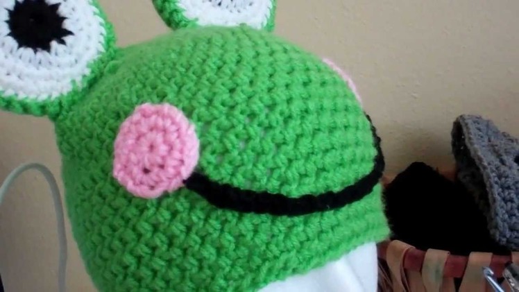 Crochet Froggy Beanie.