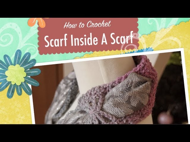 Crochet Scarf inside a Scarf Tutorial