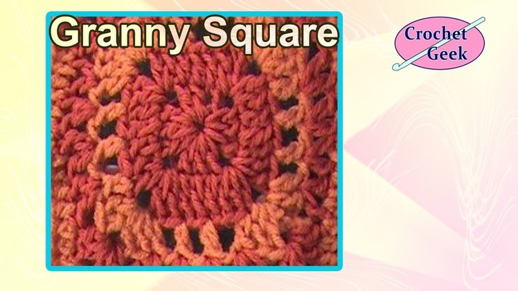 Crochet SunRise Granny Square Crochet Geek