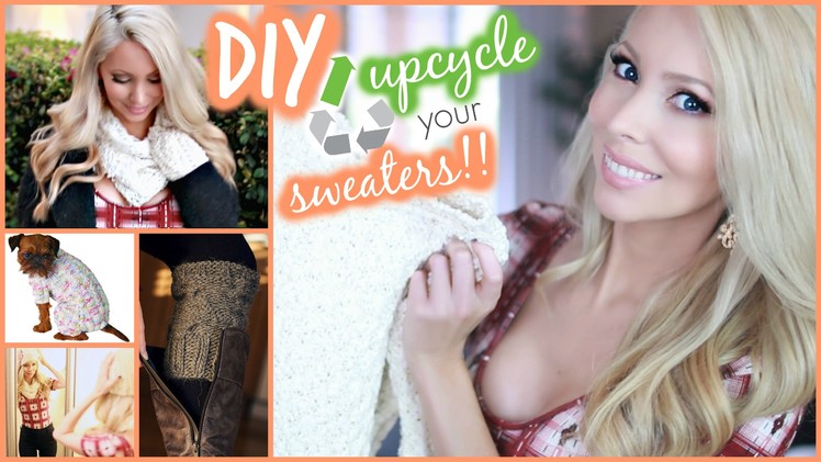 Cute & Easy DIY Fall Clothes Using Old Sweaters!