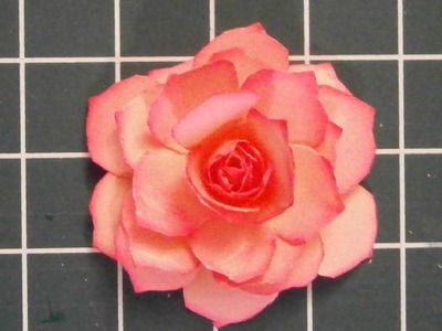 Decoration for Mother's Day gift: tutorial paper rose DIY