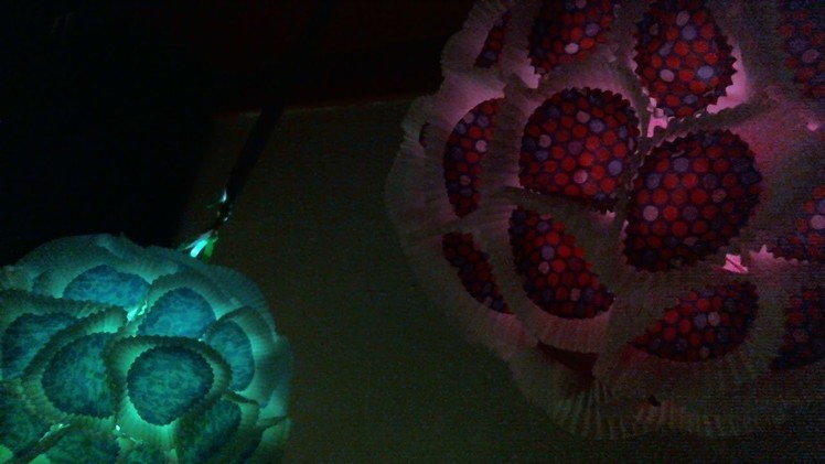 DIY Cupcake Liner Lanterns (With Lights)