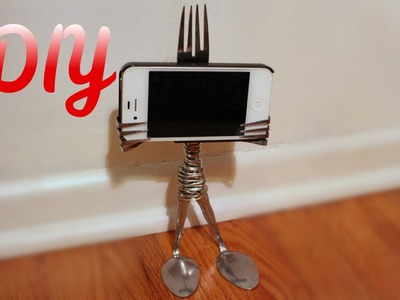 DIY Fork iPhone Stand (Gift Idea) -HowToByJordan