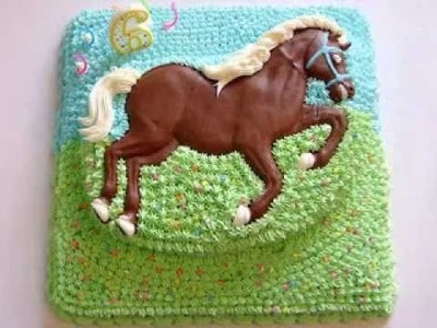DIY Horse cake decorations