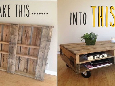 DIY- How To Make A Coffee Table Out Of An Old Pallet
