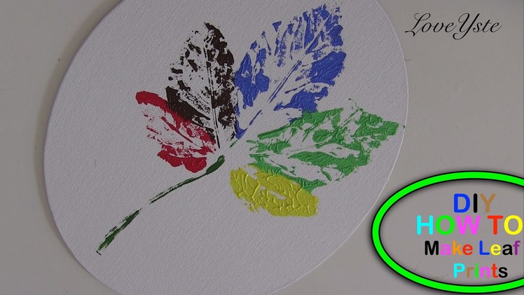 DIY - How To Make a Leaf Canvas Print (Easy Tutorial)
