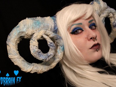 DIY Large Curled and Textured Latex Horns Tutorial